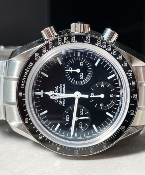 Speedmaster MoonWatch SS Sapphire Crystal Black Dial on SS Bracelet Manual Winding Chrono Movement - Image 5