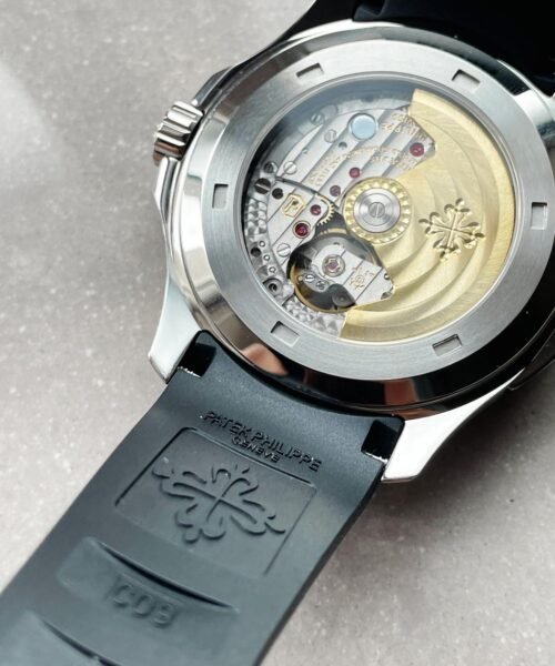 AQUANAUT 5164A SS GRF BEST EDITION BLACK DIAL ON BLACK RUBBER STRAP A324 V2 - Image 11