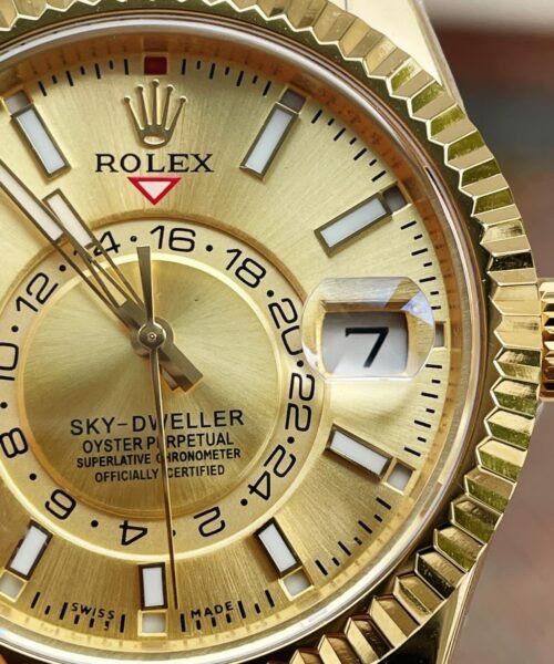 Sky-Dweller 326934 SS Noob 1:1 Best Edition Gold Dial on Gold plated SS Bracelet A23J  £330.00 - Image 2
