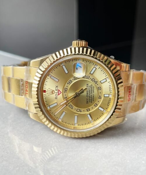 Sky-Dweller 326934 SS Noob 1:1 Best Edition Gold Dial on Gold plated SS Bracelet A23J  £330.00 - Image 4