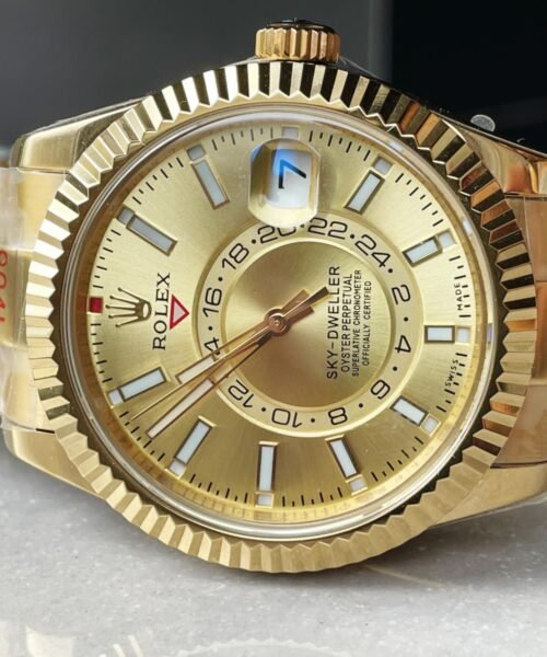 Sky-Dweller 326934 SS Noob 1:1 Best Edition Gold Dial on Gold plated SS Bracelet A23J  £330.00 - Image 5