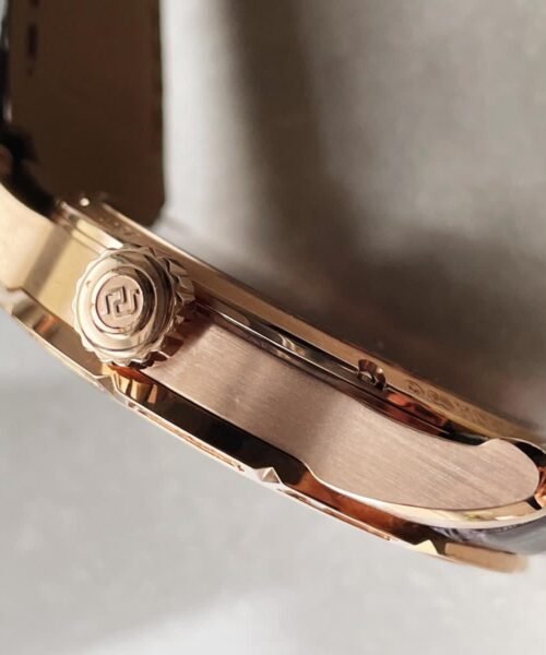 EXCALIBUR RDDBEX0393 RG CRYSTALS BEZEL BBR BEST EDITION SKELETON DIAL ON BROWN LEATHER STRAP A2136 TOURBILLON V2 - Image 10