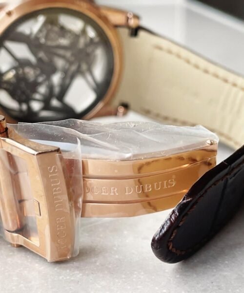 EXCALIBUR RDDBEX0393 RG CRYSTALS BEZEL BBR BEST EDITION SKELETON DIAL ON BROWN LEATHER STRAP A2136 TOURBILLON V2 - Image 13