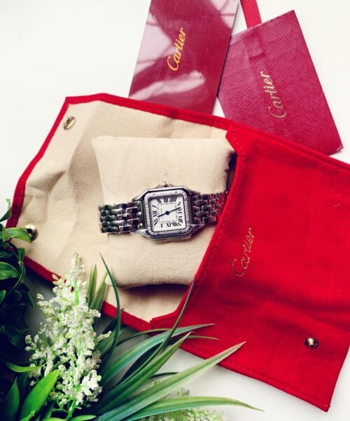 Panthère Secrete Ladies SS GF 1:1 Best Edition White Dial Diamonds Bezel on SS Bracelet Swiss Ronda Quartz - Image 4