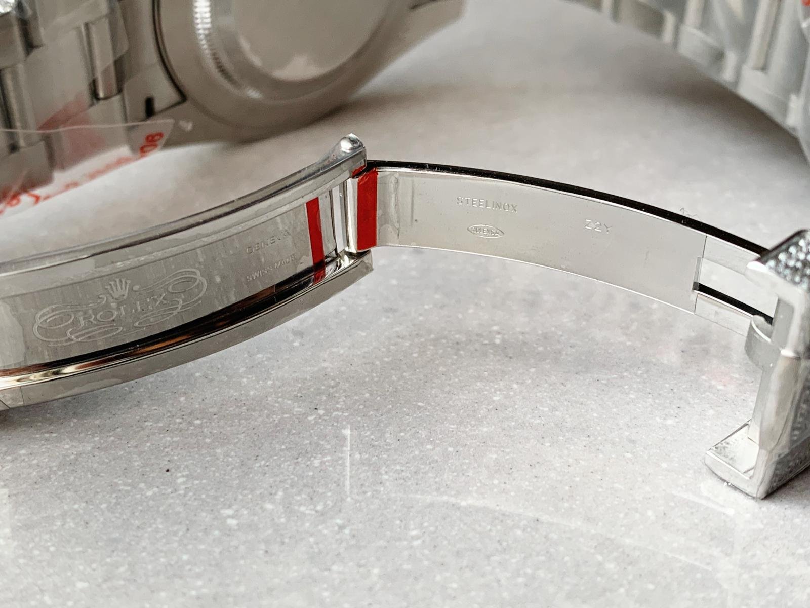 OYSTER PERPETUAL 41mm 904L SS MOISSANITE DIAMONDS BRACELET AND DIAL A2824 iced out - Image 9