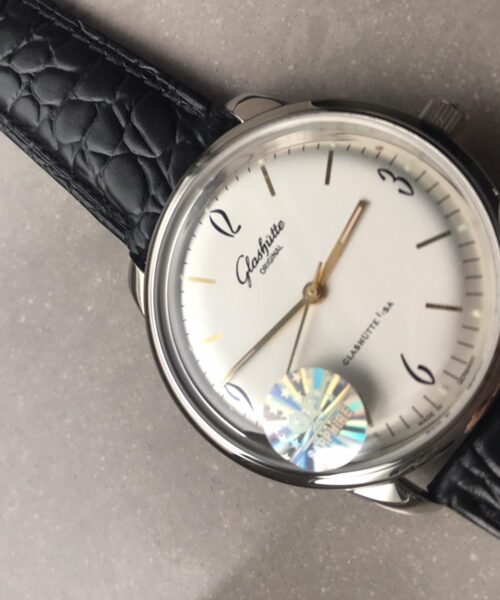 Senator Automatic GF SS White Dial on Black Leather Strap A3959 - Image 2