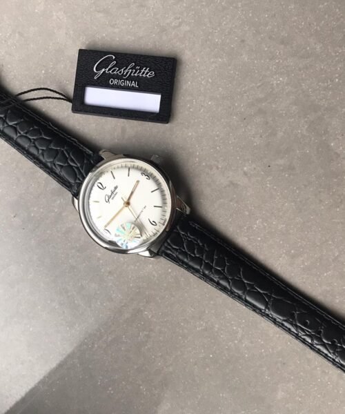 Senator Automatic GF SS White Dial on Black Leather Strap A3959 - Image 5
