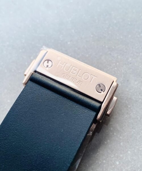Big Bang Tourbillon Automatic ICED OUT 18K GOLD PLATED Textured Dial on Black Rubber Strap - Image 12