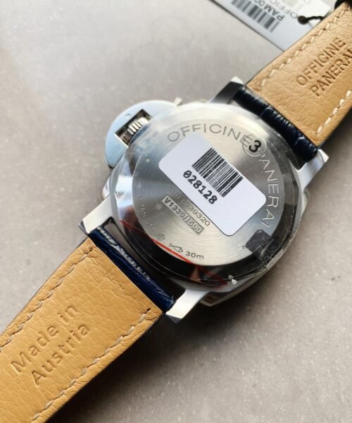 PAM 927 Luminor Due VSF Best Edition Blue Dial on Blue Leather Strap AXXXIV - Image 4