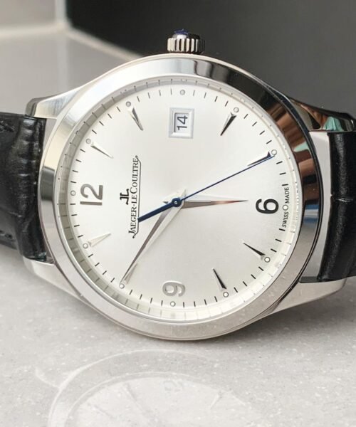 Master Grande Ultra Thin 1548420 SS ZF 1:1 Best Edition White Dial on Black Leather Strap A899/1 - Image 2