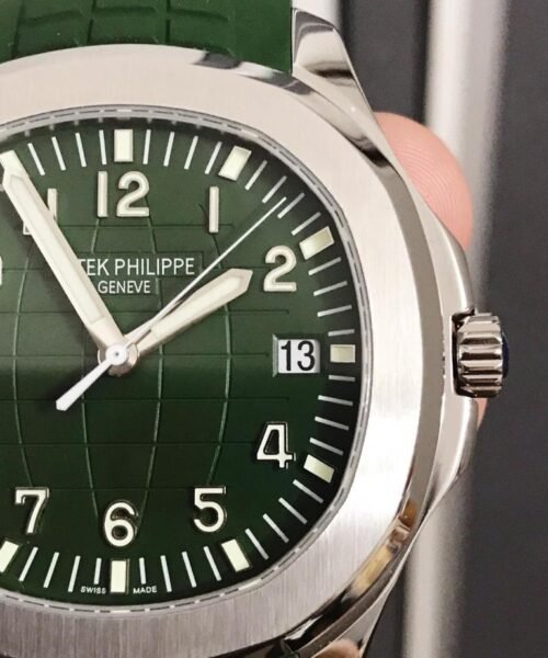 Aquanaut 5168G 42mm SS ZF 1:1 Best Edition Green Dial on Green Rubber Strap - Image 2