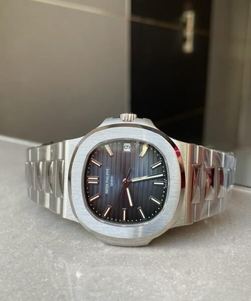 Nautilus 5711 PPF 1:1 Best Edition Gray Textured Dial on SS Bracelet 324CS - Image 5
