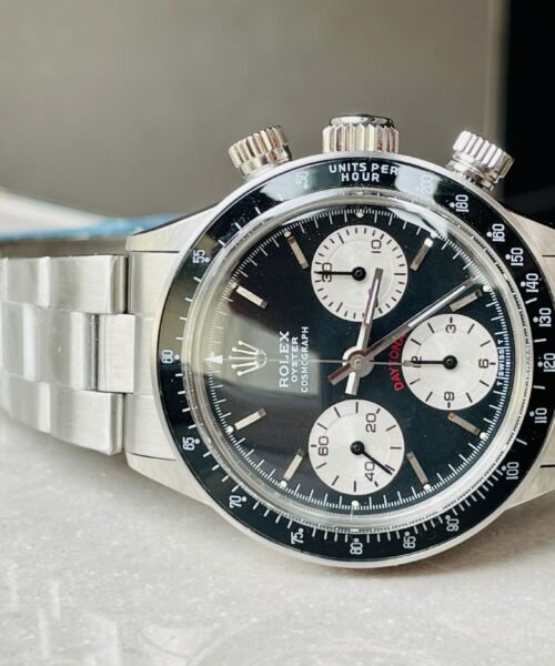 VINTAGE Daytona 6263 SS Black Dial 2 on Bracelet Venus 75 - Image 2