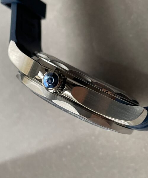 2018 Seamaster Diver 300M VSF 1:1 Best Edition Blue Ceramic Grey Dial on blue rubber strap Strap A8800 - Image 9
