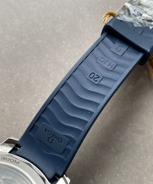 2018 Seamaster Diver 300M VSF 1:1 Best Edition Blue Ceramic Grey Dial on blue rubber strap Strap A8800 - Image 10