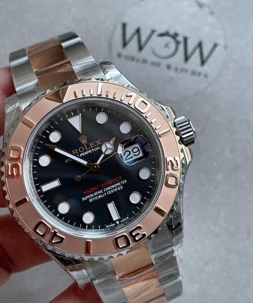 Yacht-Master 126621 904L/RG VSF 1:1 Best Edition Black Dial On 904L/RG Bracelet VS3235 - Image 3