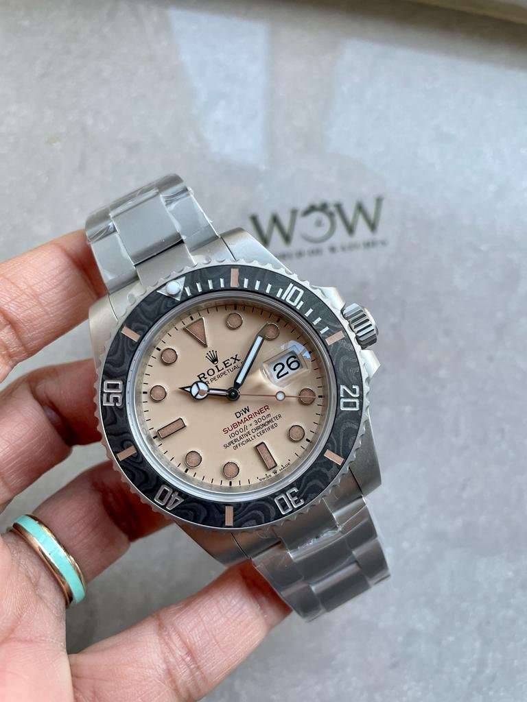 Submariner DiW "Dune" 904L SS Yellow Dial on SS Bracelet VSF VS3135