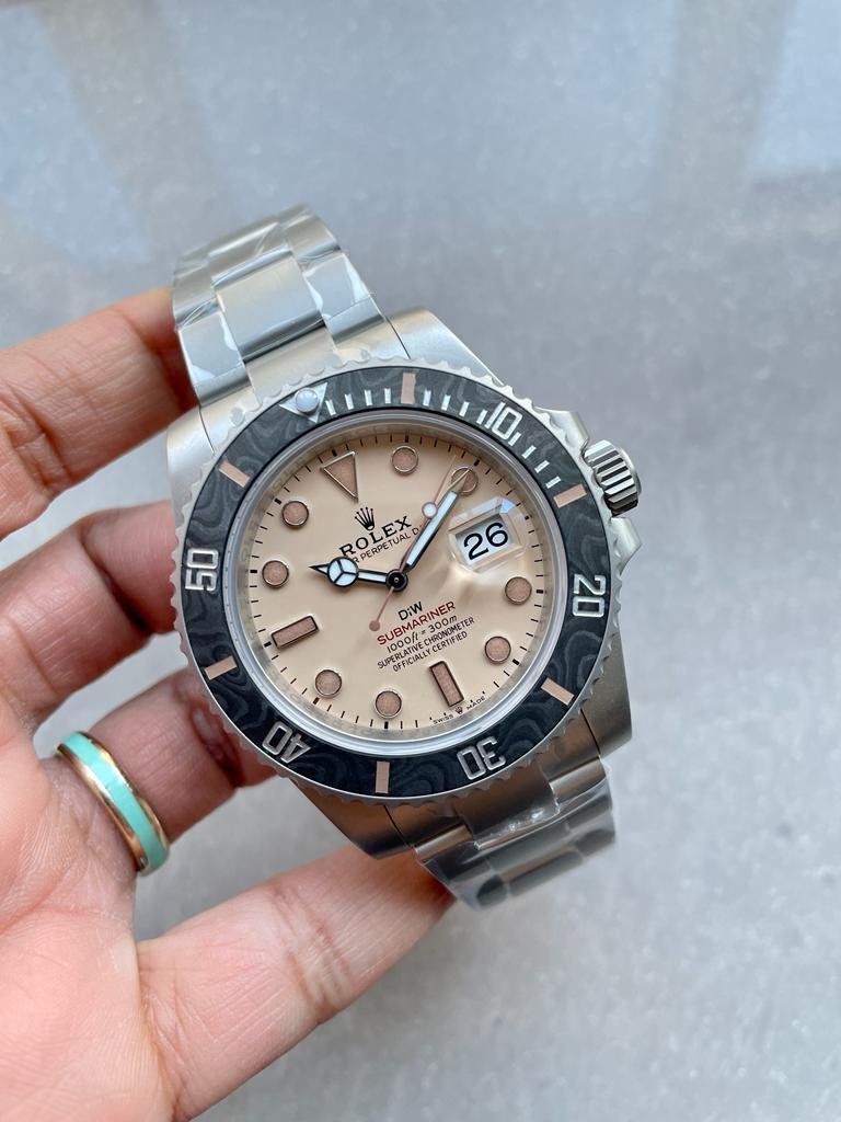 Submariner DiW "Dune" 904L SS Yellow Dial on SS Bracelet VSF VS3135 - Image 7