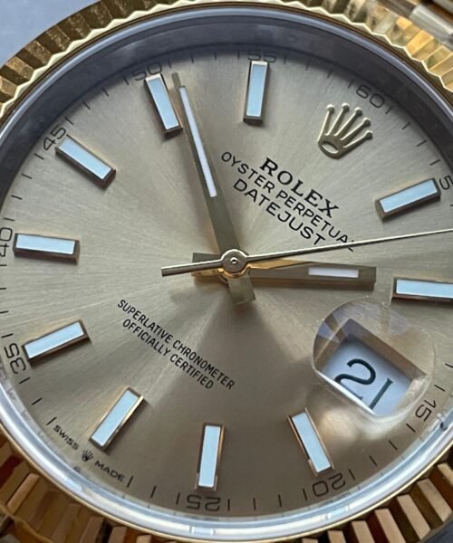 VSF Datejust 41mm 126333 904L YG/SS Fluted Bezel Gold Dial on YG/SS Jubilee Bracelet VS3235 - Image 3