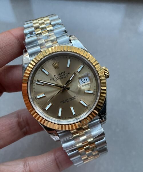 VSF Datejust 41mm 126333 904L YG/SS Fluted Bezel Gold Dial on YG/SS Jubilee Bracelet VS3235 - Image 4