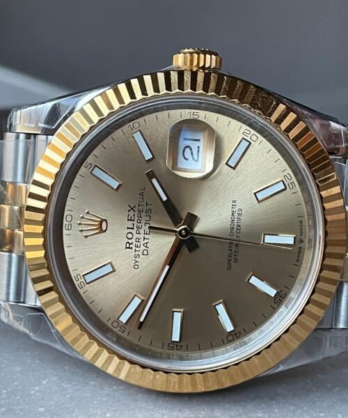 VSF Datejust 41mm 126333 904L YG/SS Fluted Bezel Gold Dial on YG/SS Jubilee Bracelet VS3235 - Image 6