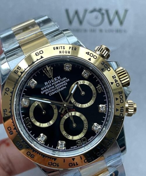Daytona 116503 904L YG/SS Black Dial on YG/SS Bracelet BTF Asia 4130 - Image 3