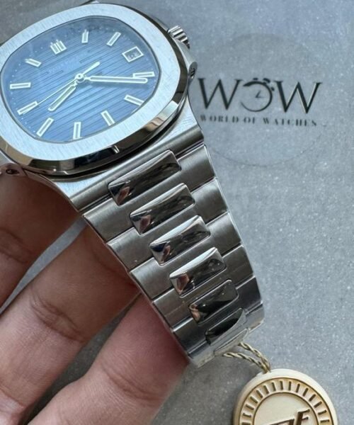 Nautilus 5811/1G PPF 1:1 Best Edition Grey Textured Dial on SS Bracelet Asian Cal.26-330CS - Image 6