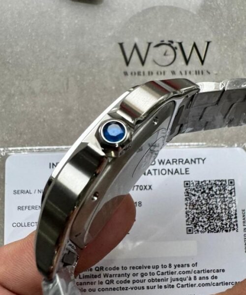 Santos 40mm 2018 BVF 1:1 Best Edition Blue Dial on SS SmartLinks Bracelet MIYOTA 9015 - Image 10