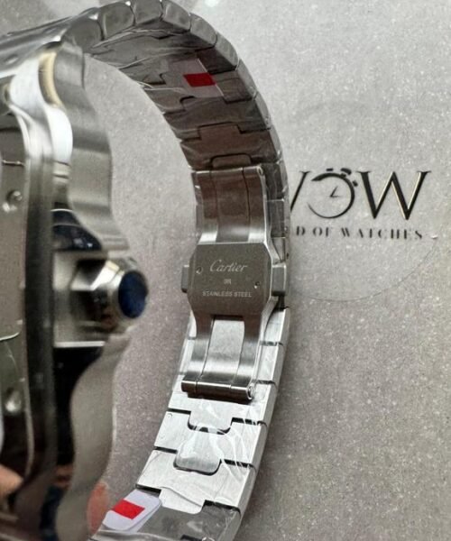 Santos 40mm 2018 BVF 1:1 Best Edition Blue Dial on SS SmartLinks Bracelet MIYOTA 9015 - Image 13