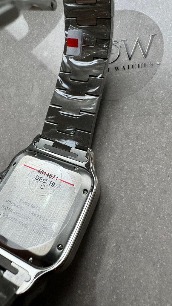 Santos 40mm 2018 BVF 1:1 Best Edition Blue Dial on SS SmartLinks Bracelet MIYOTA 9015 - Image 8