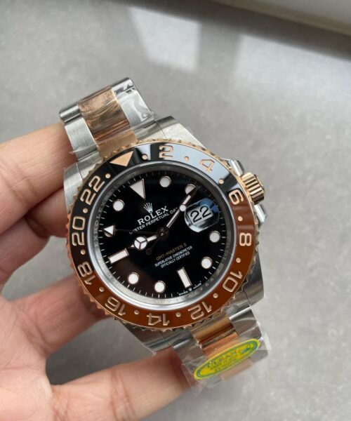 GMT-Master II 126711 CHNR Black/Brown Ceramic Rootbeer Clean Factory Best Edition on SS/RG Bracelet DD3285 CHS - Image 2