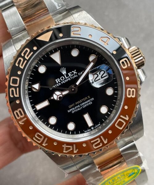 GMT-Master II 126711 CHNR Black/Brown Ceramic Rootbeer Clean Factory Best Edition on SS/RG Bracelet DD3285 CHS - Image 9