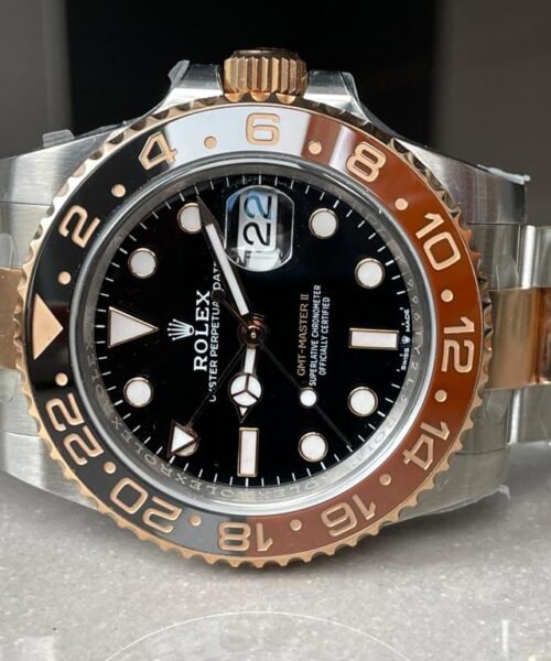 GMT-Master II 126711 CHNR Black/Brown Ceramic Rootbeer Clean Factory Best Edition on SS/RG Bracelet DD3285 CHS - Image 7