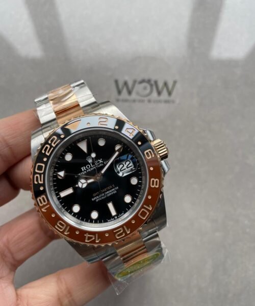 GMT-Master II 126711 CHNR Black/Brown Ceramic Rootbeer Clean Factory Best Edition on SS/RG Bracelet DD3285 CHS