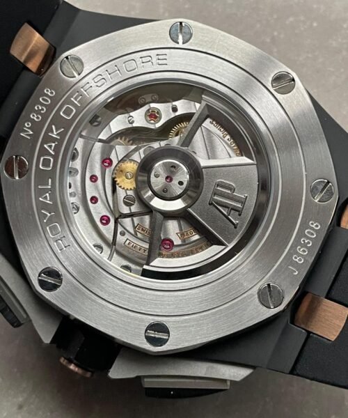 Royal Oak Offshore Chronograph CER Black Dial on Rubber Strap APF A3126 Mod - Image 15