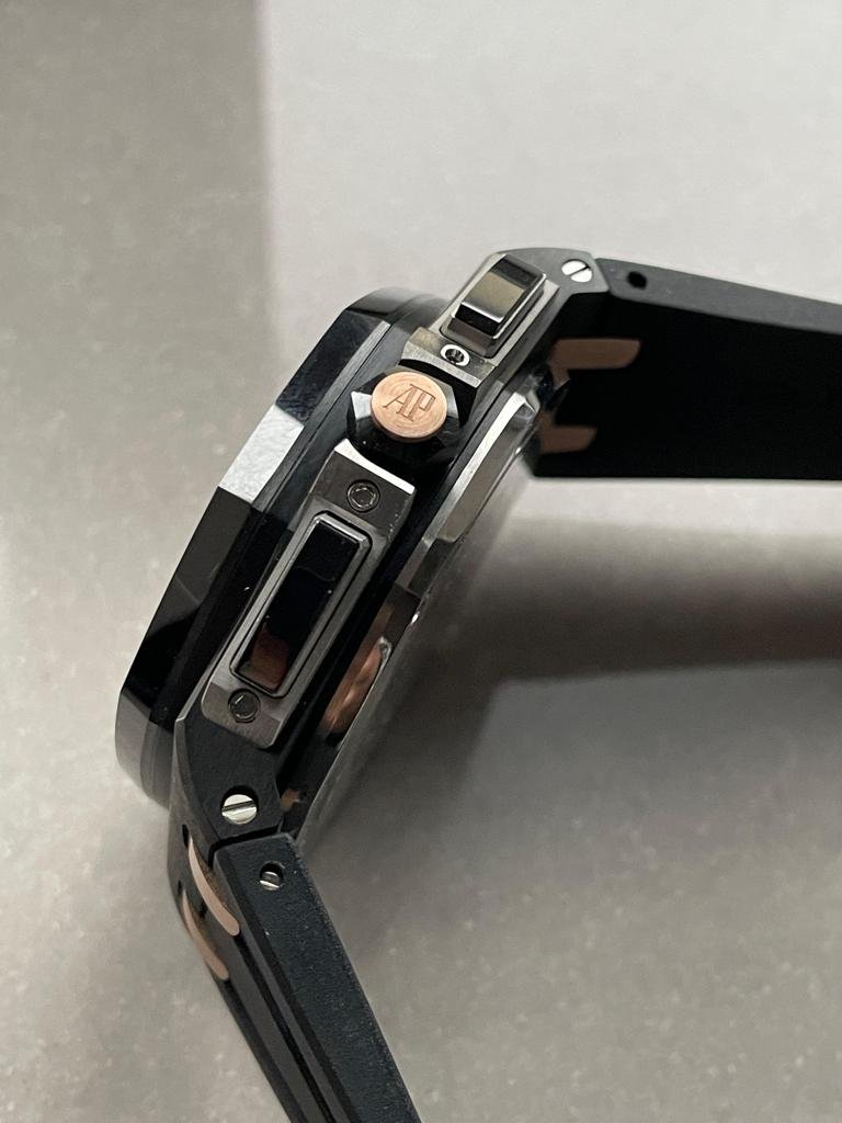 Royal Oak Offshore Chronograph CER Black Dial on Rubber Strap APF A3126 Mod - Image 11