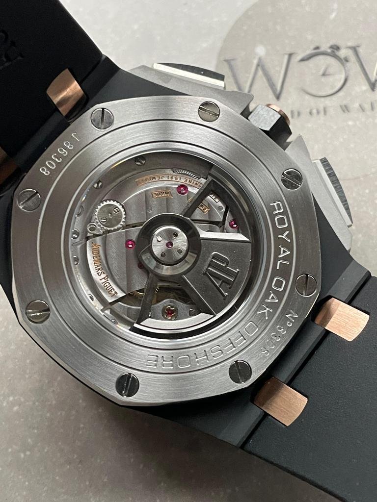 Royal Oak Offshore Chronograph CER Black Dial on Rubber Strap APF A3126 Mod - Image 14