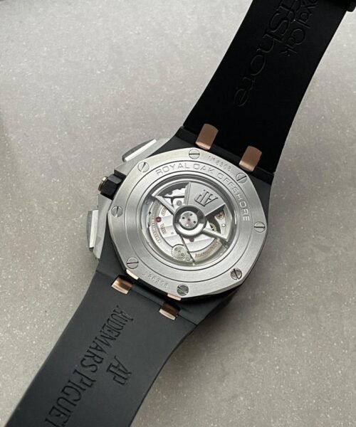 Royal Oak Offshore Chronograph CER Black Dial on Rubber Strap APF A3126 Mod - Image 13