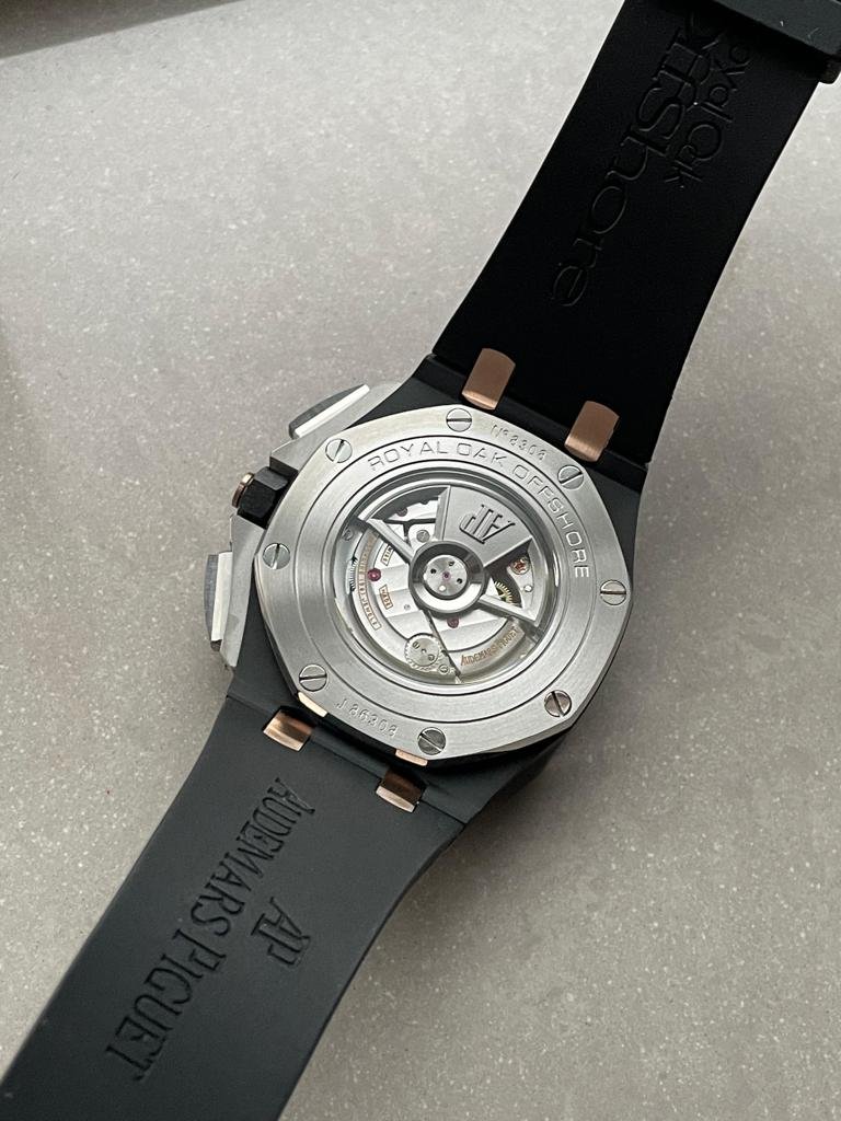 Royal Oak Offshore Chronograph CER Black Dial on Rubber Strap APF A3126 Mod - Image 13