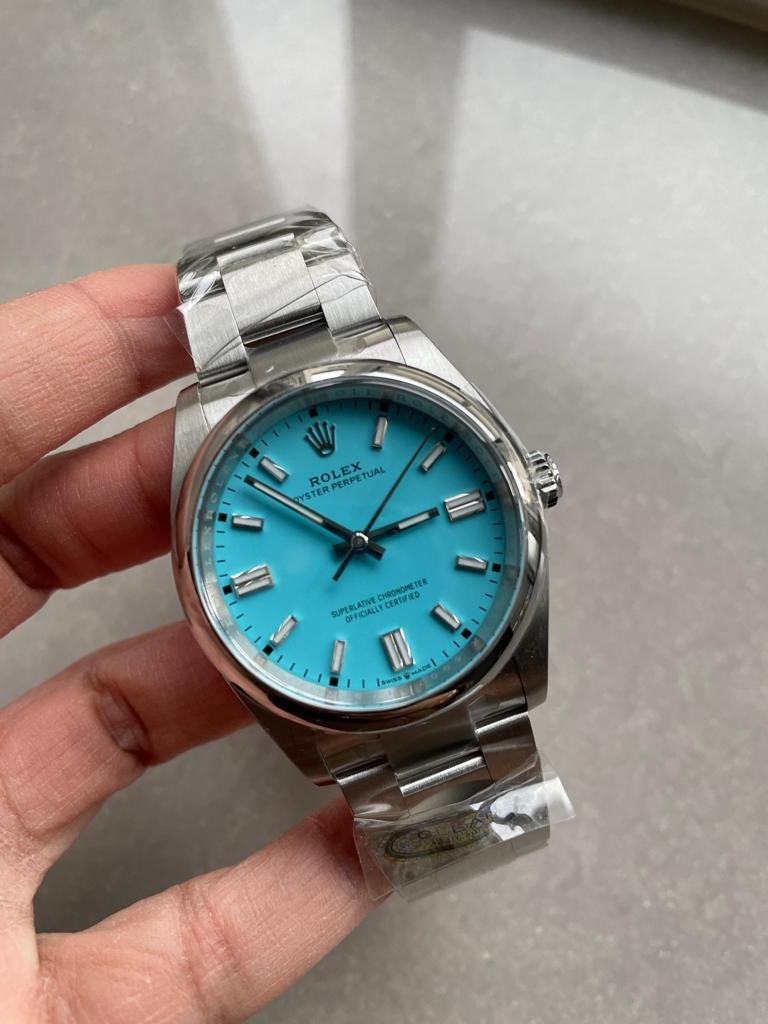 Oyster Perpetual 126000 36mm Clean 1:1 Best Edition 904L Steel Tiffany Blue Dial VR3230 - Image 3