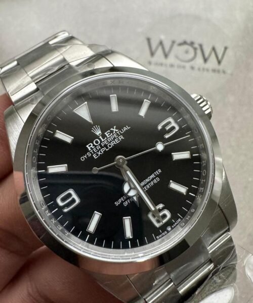 Explorer 124270 36mm 904L Steel Clean 1:1 Best Edition Black Dial on SS Bracelet VR3230 - Image 2