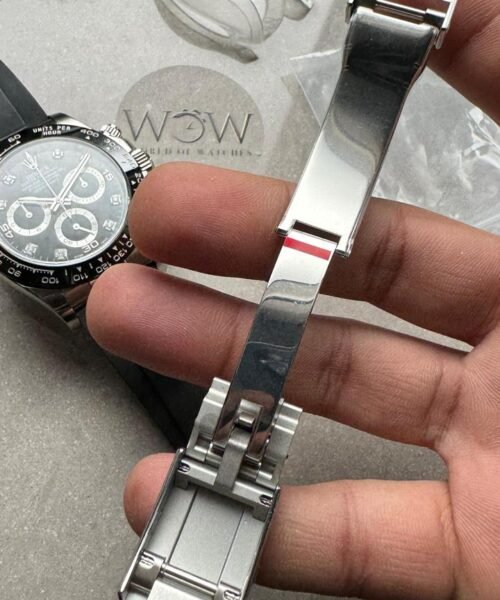 Daytona 116519 904L SS Black Dial on Rubber Strap Clean A4130 - Image 12