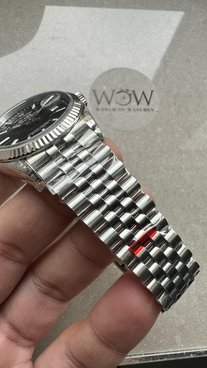 VSF Datejust 36 904L SS Fluted Bezel Black Dial on SS Jubilee Bracelet VS3235 - Image 6