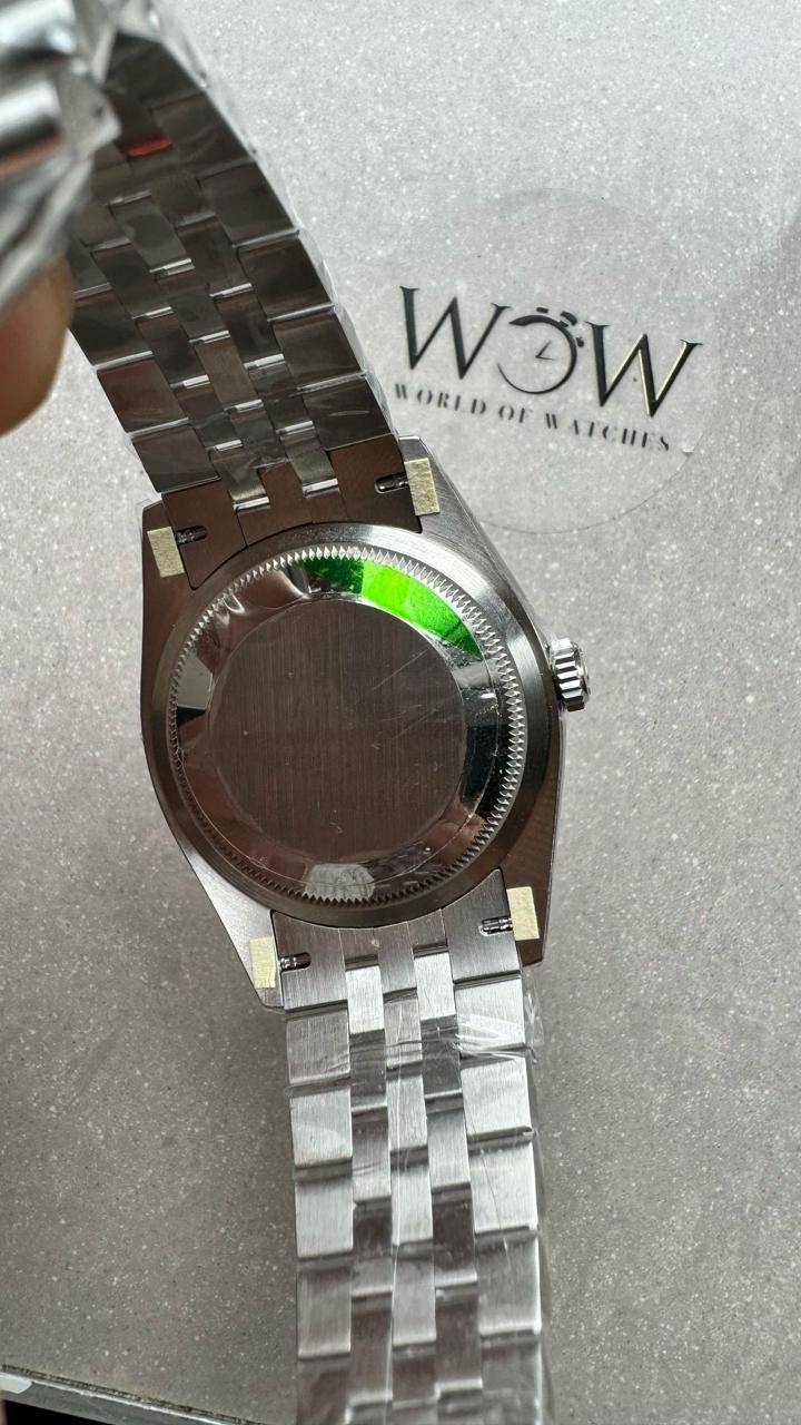 VSF Datejust 36 904L SS Fluted Bezel Black Dial on SS Jubilee Bracelet VS3235 - Image 5