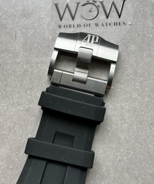 ZF Royal Oak Offshore Diver 15720 SS Black Dial on Rubber Strap A4308 - Image 14