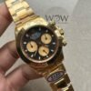 Clean Daytona 116508 904L YG Black Dial on YG Bracelet A4130