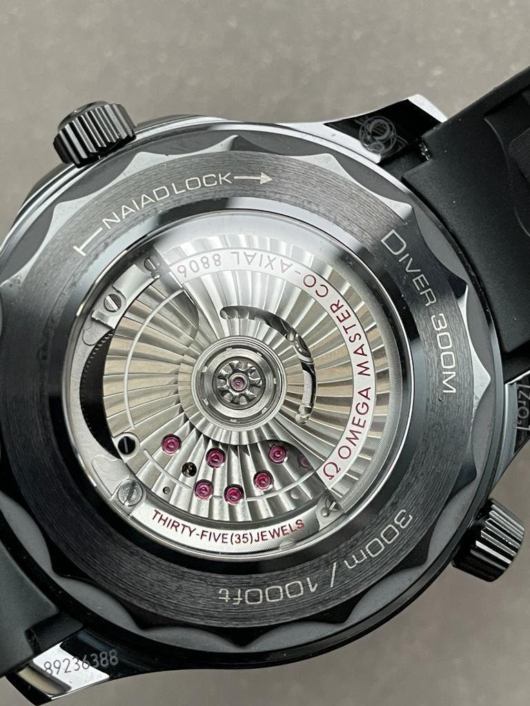 VSF Seamaster Diver Ghost 300m CER Black Dial Black Dots on Rubber Strap Asia 8806 - Image 12