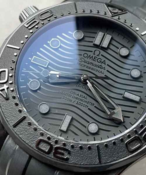 VSF Seamaster Diver Ghost 300m CER Black Dial Black Dots on Rubber Strap Asia 8806 - Image 8