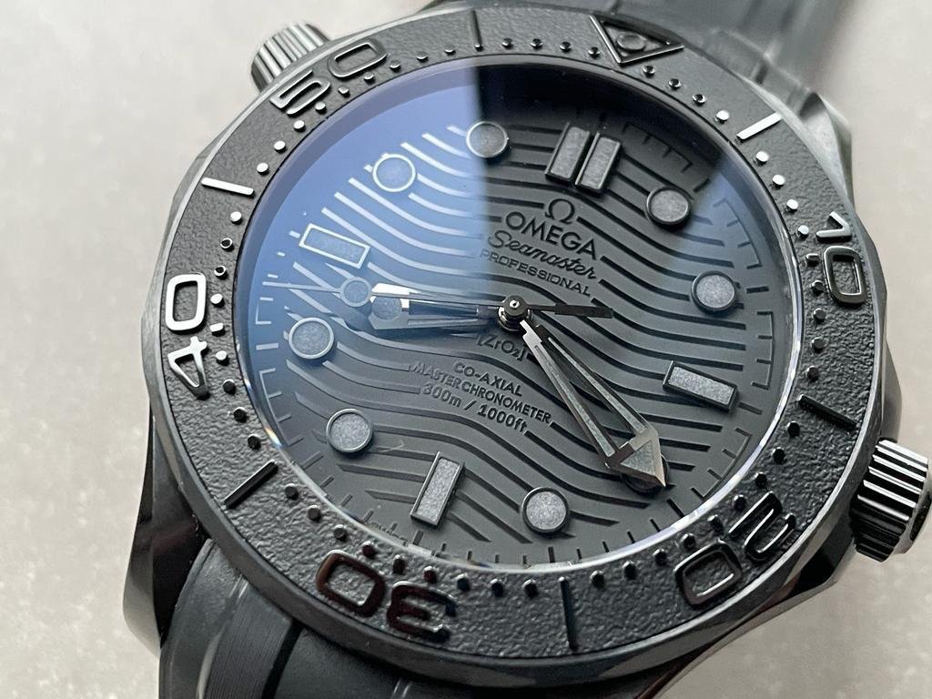 VSF Seamaster Diver Ghost 300m CER Black Dial Black Dots on Rubber Strap Asia 8806 - Image 8