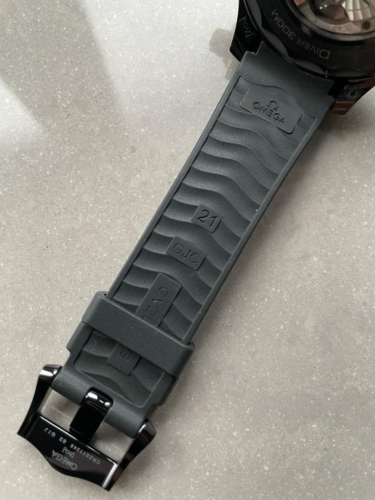 VSF Seamaster Diver Ghost 300m CER Black Dial Black Dots on Rubber Strap Asia 8806 - Image 7